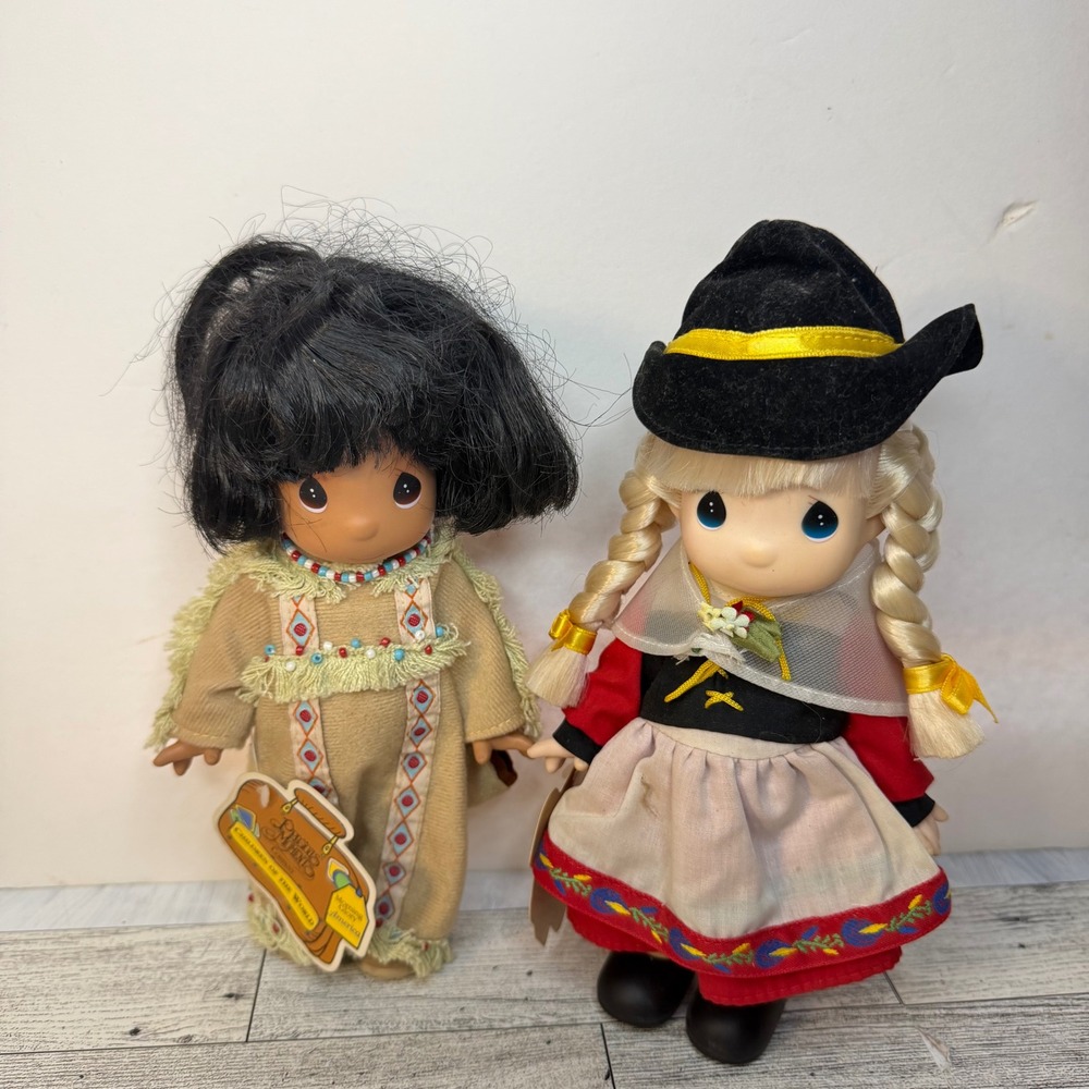 Precious Moments Children of the World Dolls Morning Glory America & Gretchen